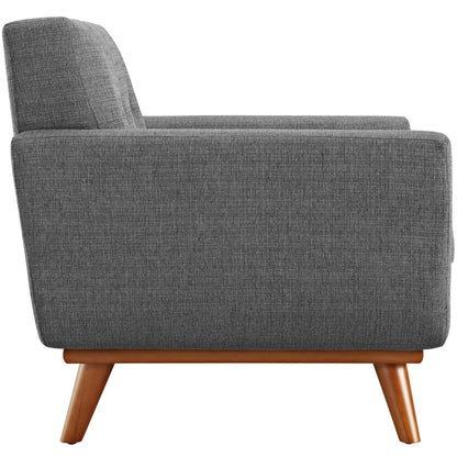 Engage Five PCS Sectional Sofa, Grey, Fabric 10535