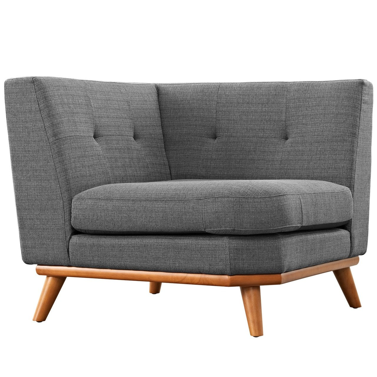 Engage Five PCS Sectional Sofa, Grey, Fabric 10535