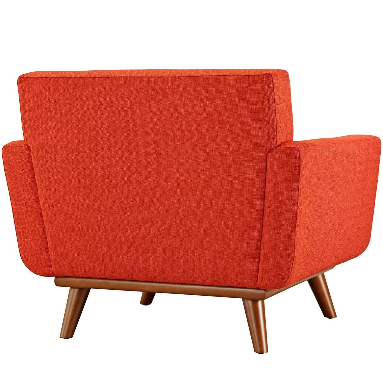Engage Armchair and Ottoman, Red, Fabric 10539