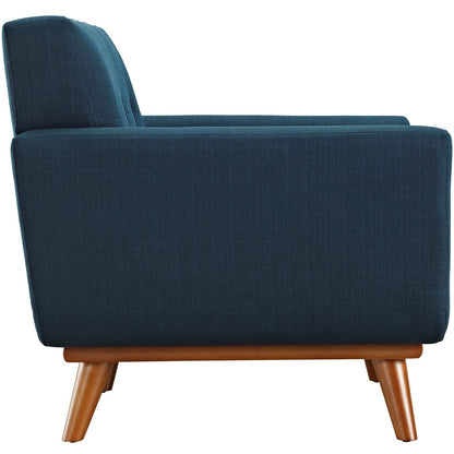 Engage Armchair and Ottoman, Navy, Fabric 10540