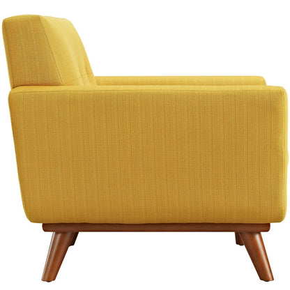 Engage Armchair and Ottoman, Orange, Fabric 10541