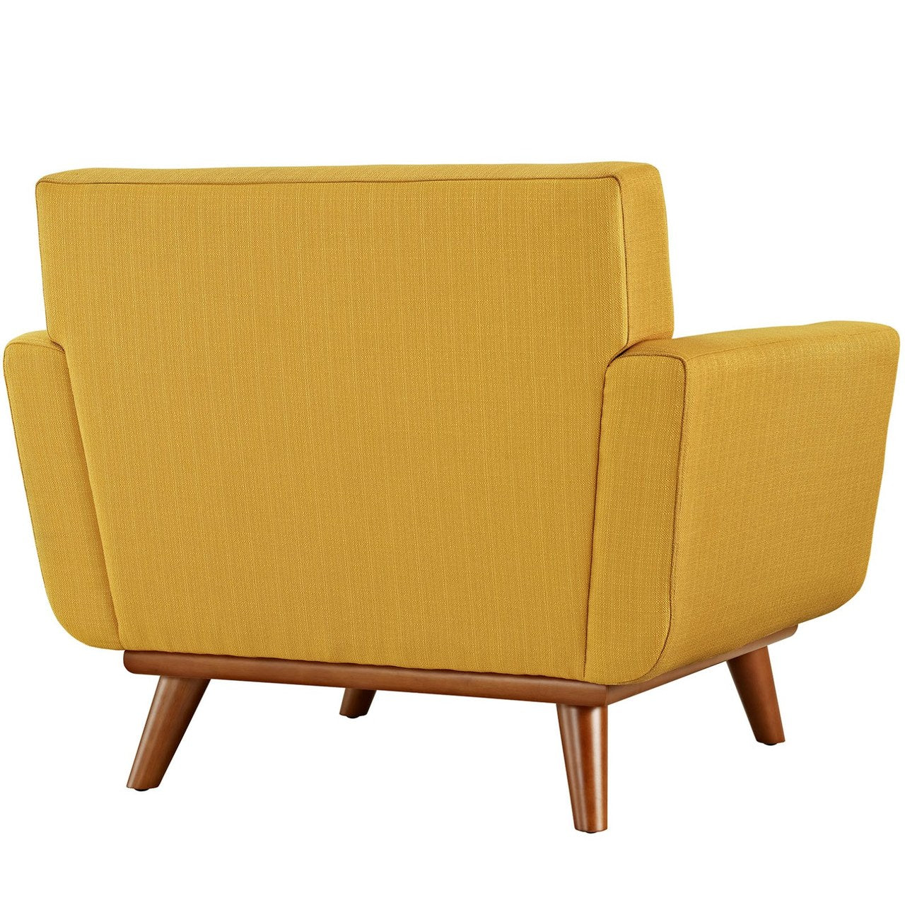 Engage Armchair and Ottoman, Orange, Fabric 10541
