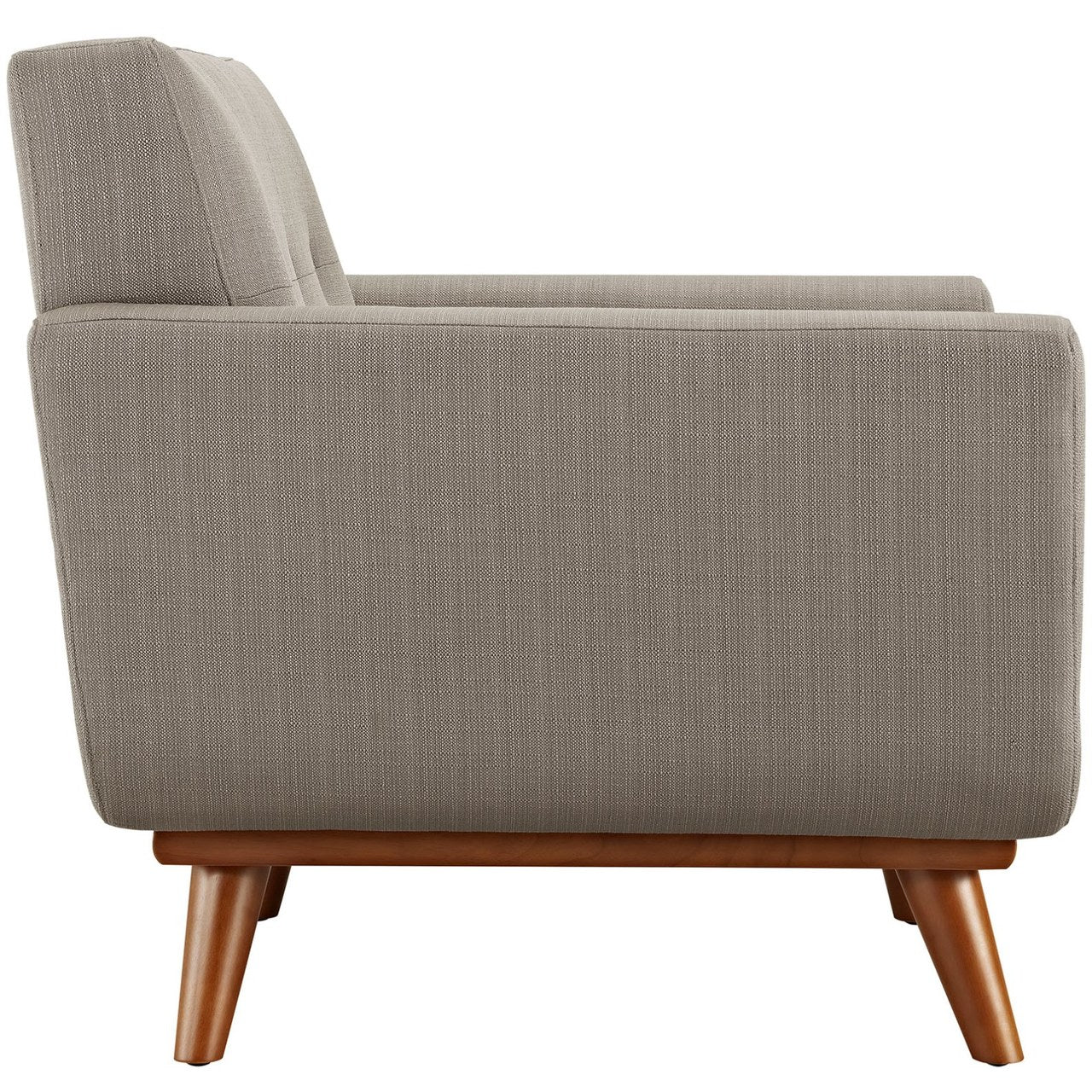 Engage Armchair and Ottoman, Grey, Fabric 10543