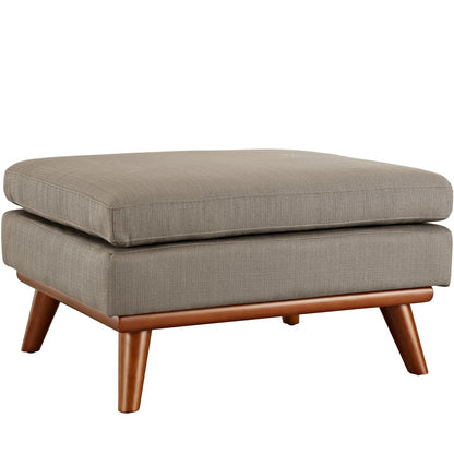 Engage Armchair and Ottoman, Grey, Fabric 10543