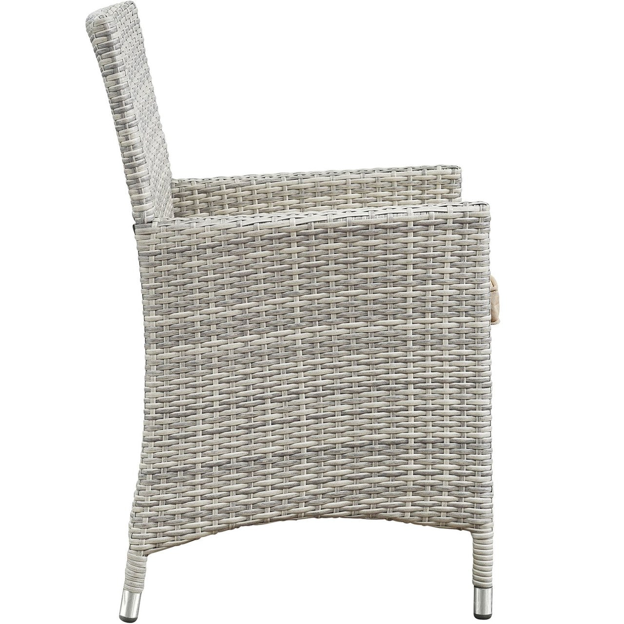 Bridge Four PCS Outdoor Patio Patio Conversation Set, Beige, Rattan 10669