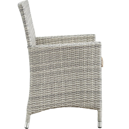 Bridge Four PCS Outdoor Patio Patio Conversation Set, Beige, Rattan 10669