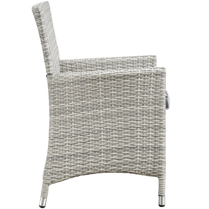 Bridge Four PCS Outdoor Patio Patio Conversation Set, Grey, Rattan 10670