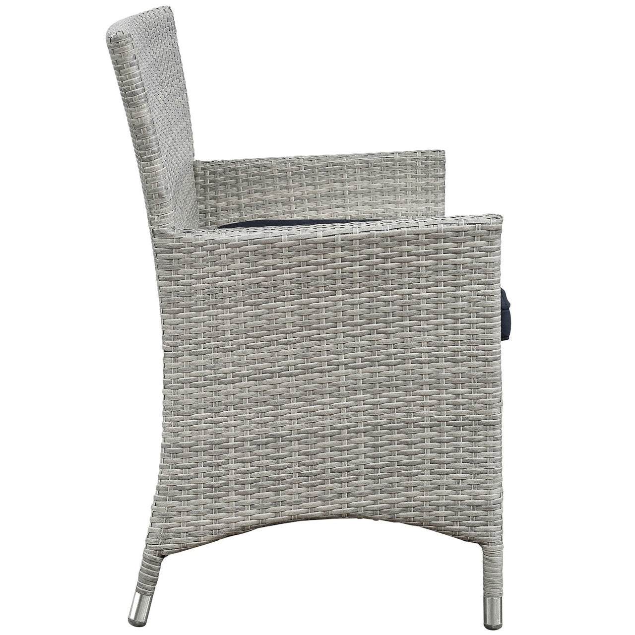 Bridge Four PCS Outdoor Patio Patio Conversation Set, Navy, Rattan 10671
