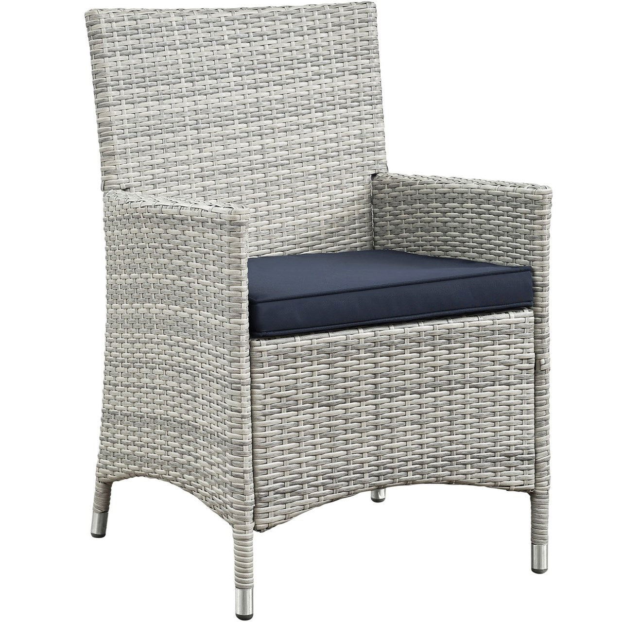Bridge Four PCS Outdoor Patio Patio Conversation Set, Navy, Rattan 10671