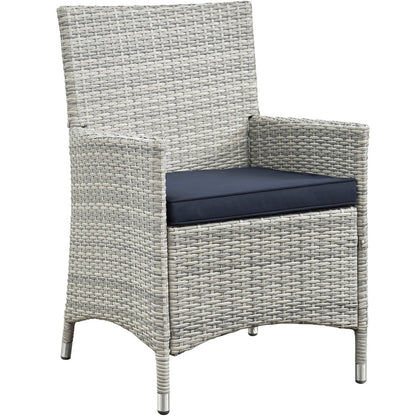 Bridge Four PCS Outdoor Patio Patio Conversation Set, Navy, Rattan 10671