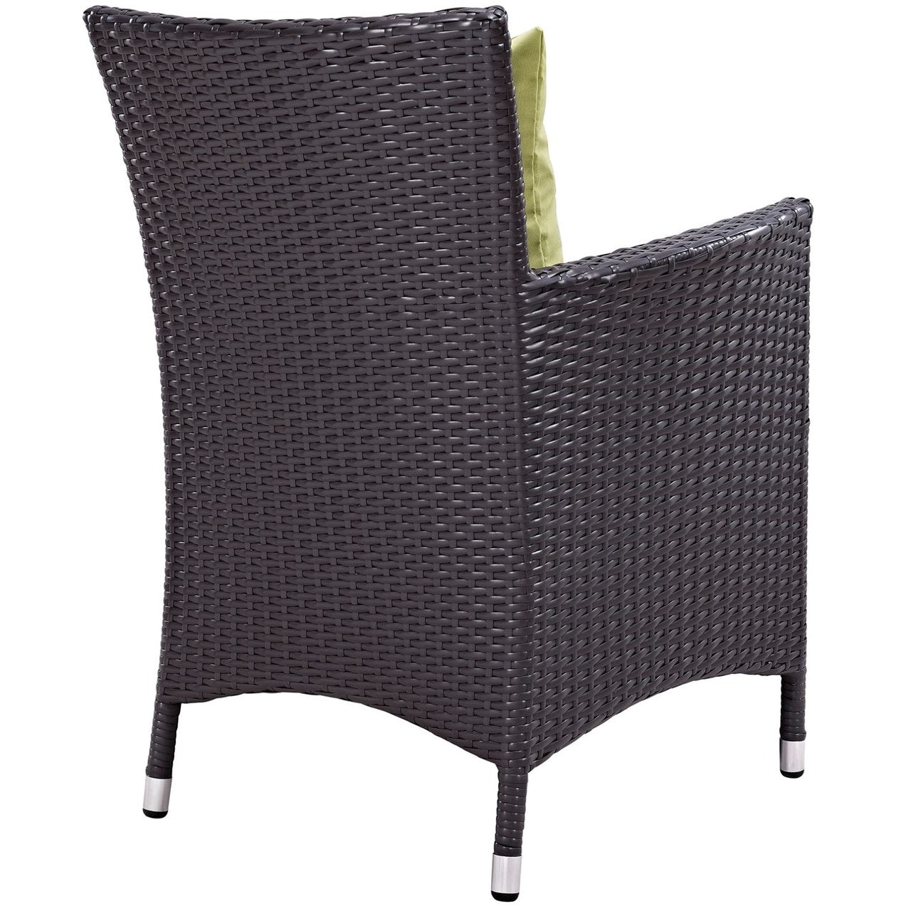 Convene Nine PCS Outdoor Patio Dining Set, Green, Rattan 10687
