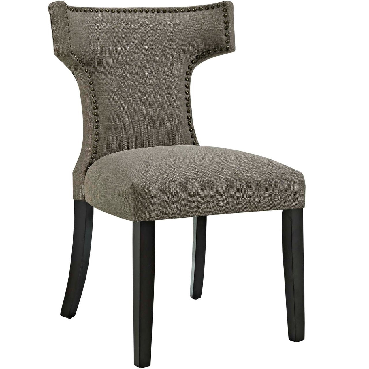 Curve Fabric Dining Chair, Grey, Fabric 10710