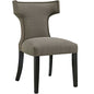 Curve Fabric Dining Chair, Grey, Fabric 10710
