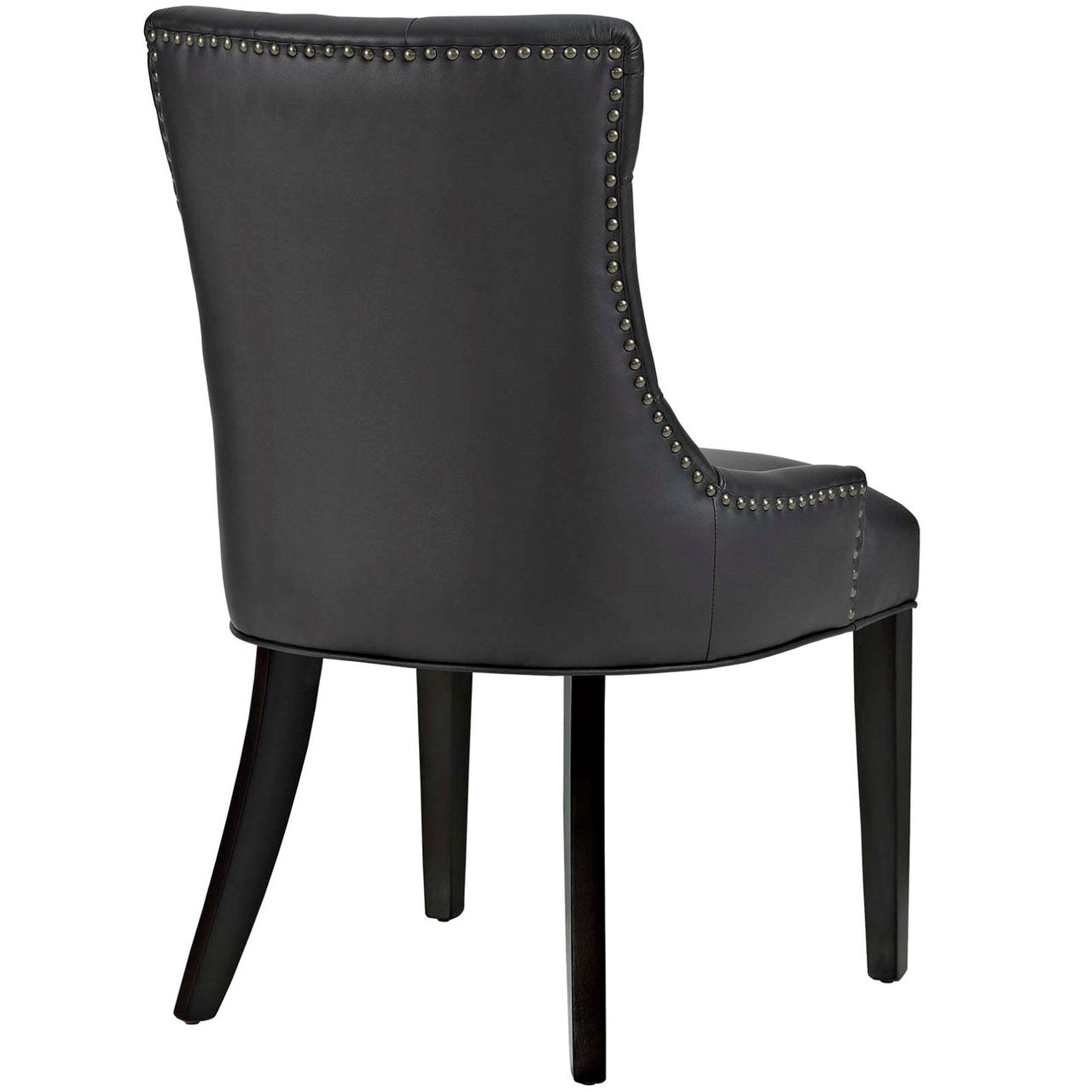 Regent Vinyl Dining Chair, Black, Faux Leather 10718