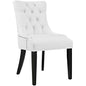 Regent Vinyl Dining Chair, White, Faux Leather 10719