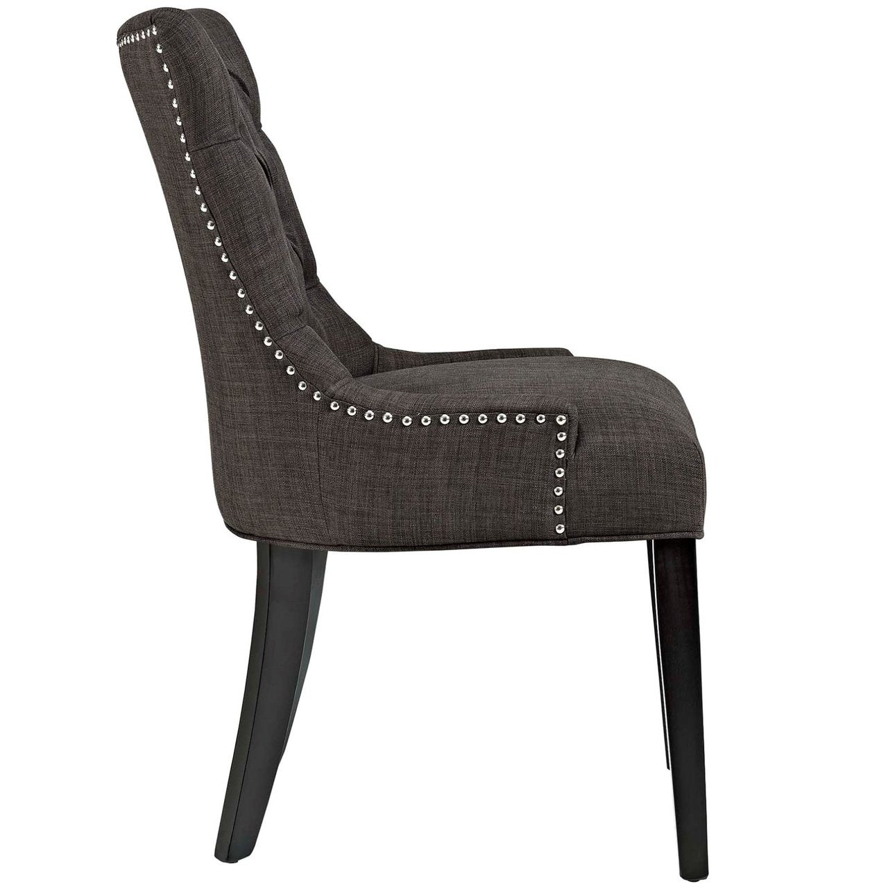 Regent Fabric Dining Chair, Brown, Fabric 10722