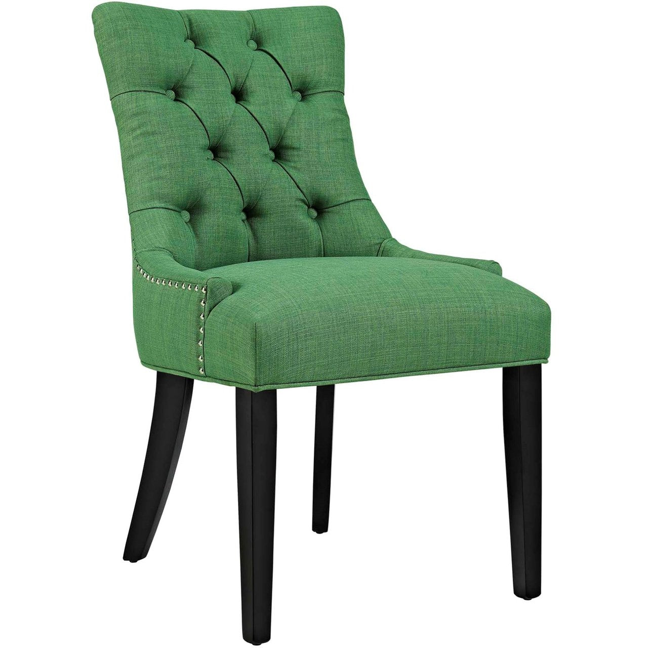 Regent Fabric Dining Chair, Green, Fabric 10724