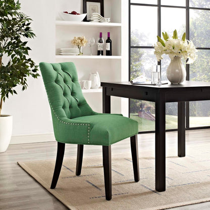Regent Fabric Dining Chair, Green, Fabric 10724