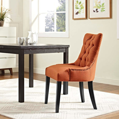 Regent Fabric Dining Chair, Orange, Fabric 10728