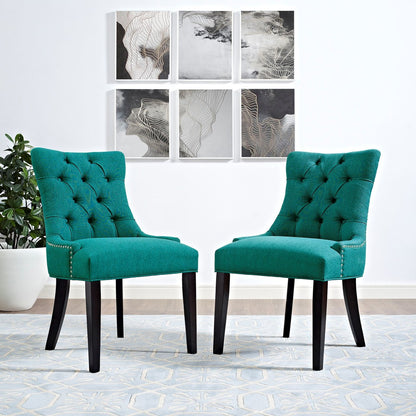 Regent Fabric Dining Chair, Blue, Fabric 10729