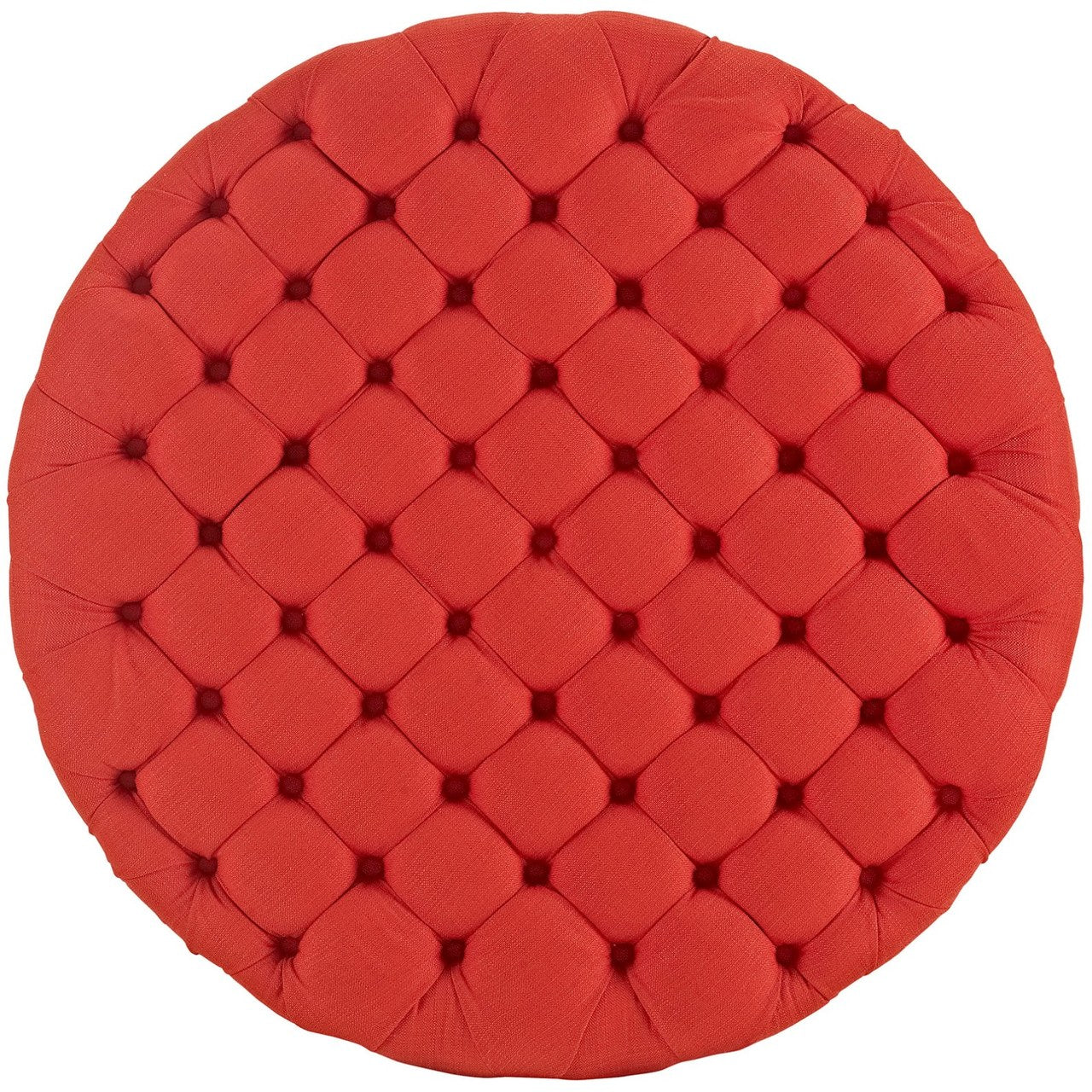 Amour Upholstered Fabric Ottoman, Red, Fabric 10733