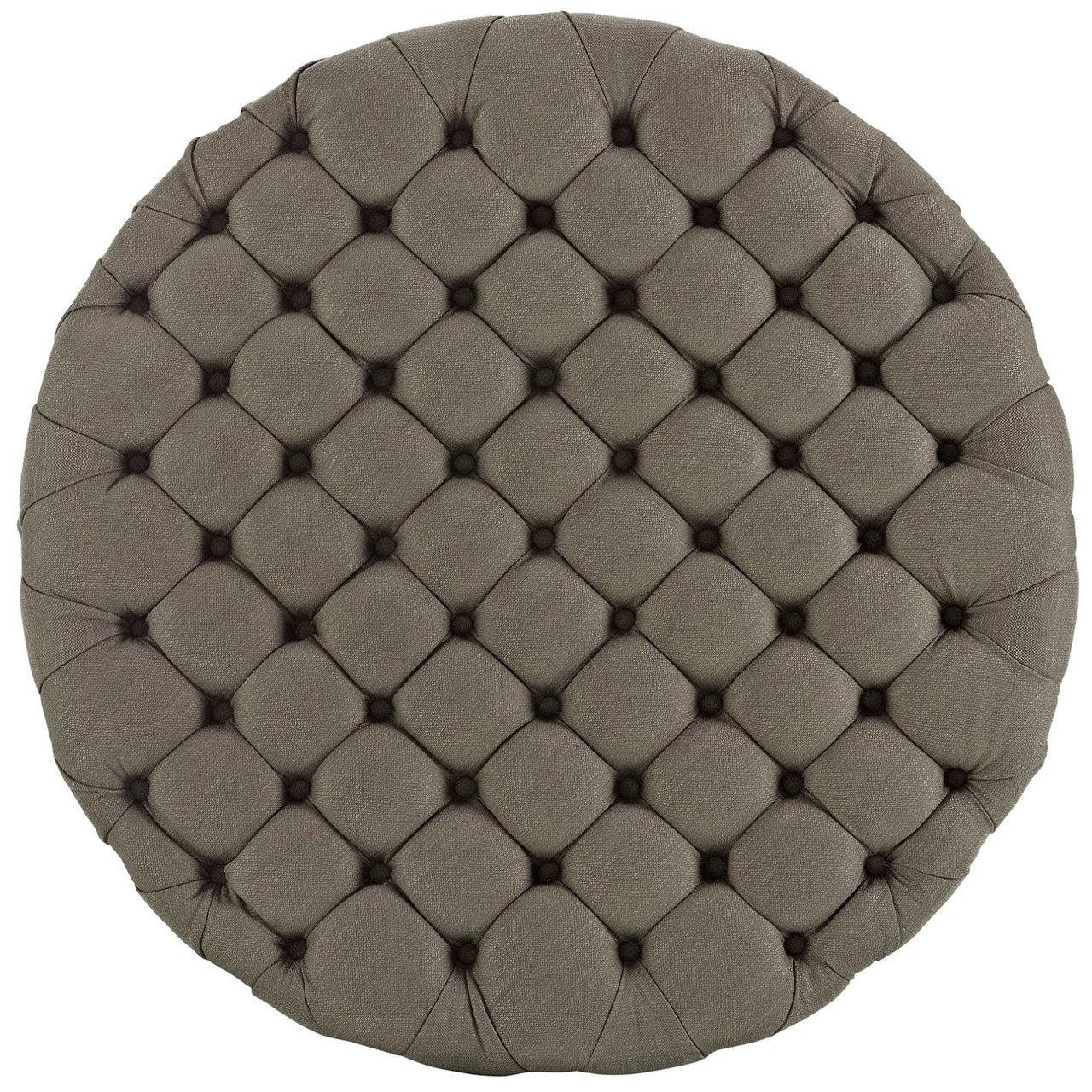 Amour Upholstered Fabric Ottoman, Grey, Fabric 10737