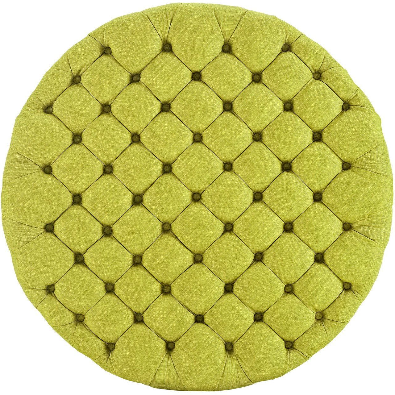 Amour Upholstered Fabric Ottoman, Green, Fabric 10746