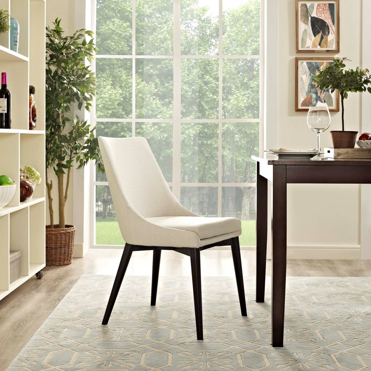 Viscount Fabric Dining Chair, Beige, Fabric 10750