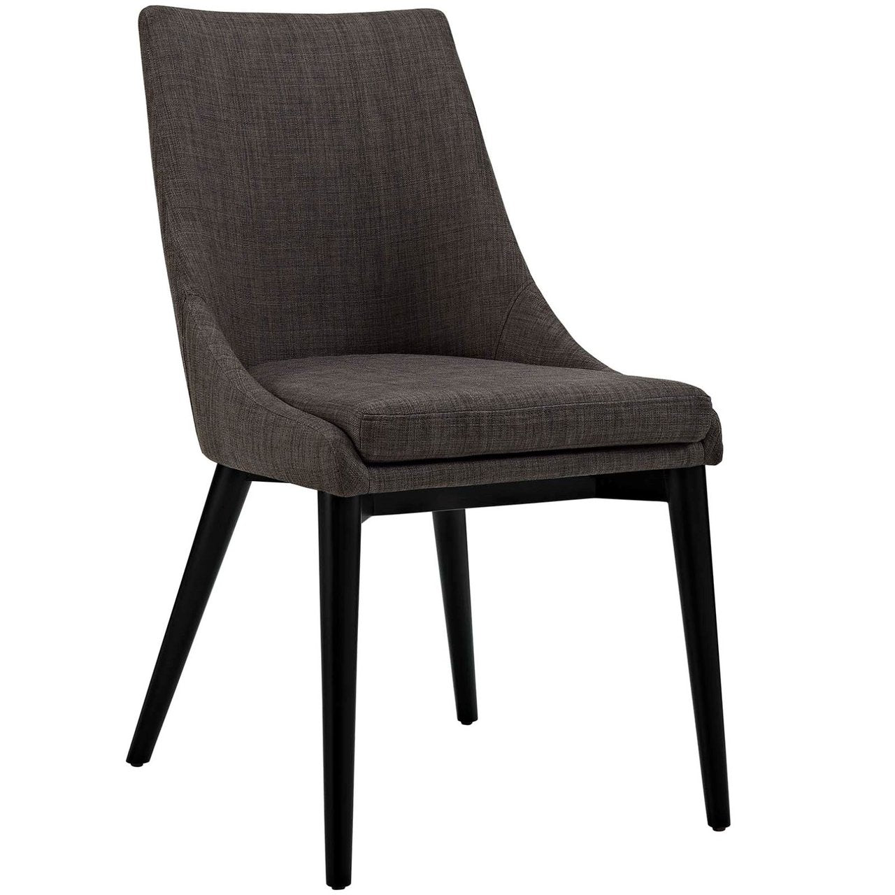 Viscount Fabric Dining Chair, Brown, Fabric 10751