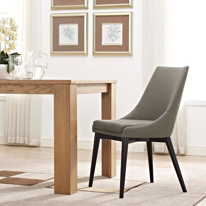 Viscount Fabric Dining Chair, Grey, Fabric 10752