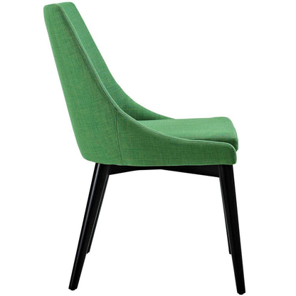 Viscount Fabric Dining Chair, Green, Fabric 10753