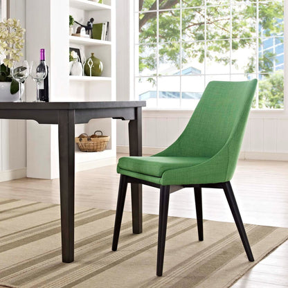Viscount Fabric Dining Chair, Green, Fabric 10753