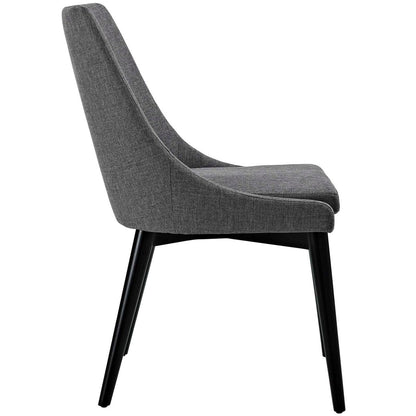 Viscount Fabric Dining Chair, Grey, Fabric 10754