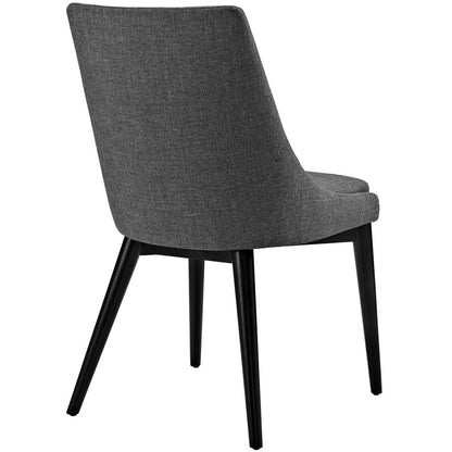 Viscount Fabric Dining Chair, Grey, Fabric 10754