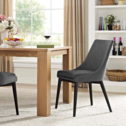 Viscount Fabric Dining Chair, Grey, Fabric 10754
