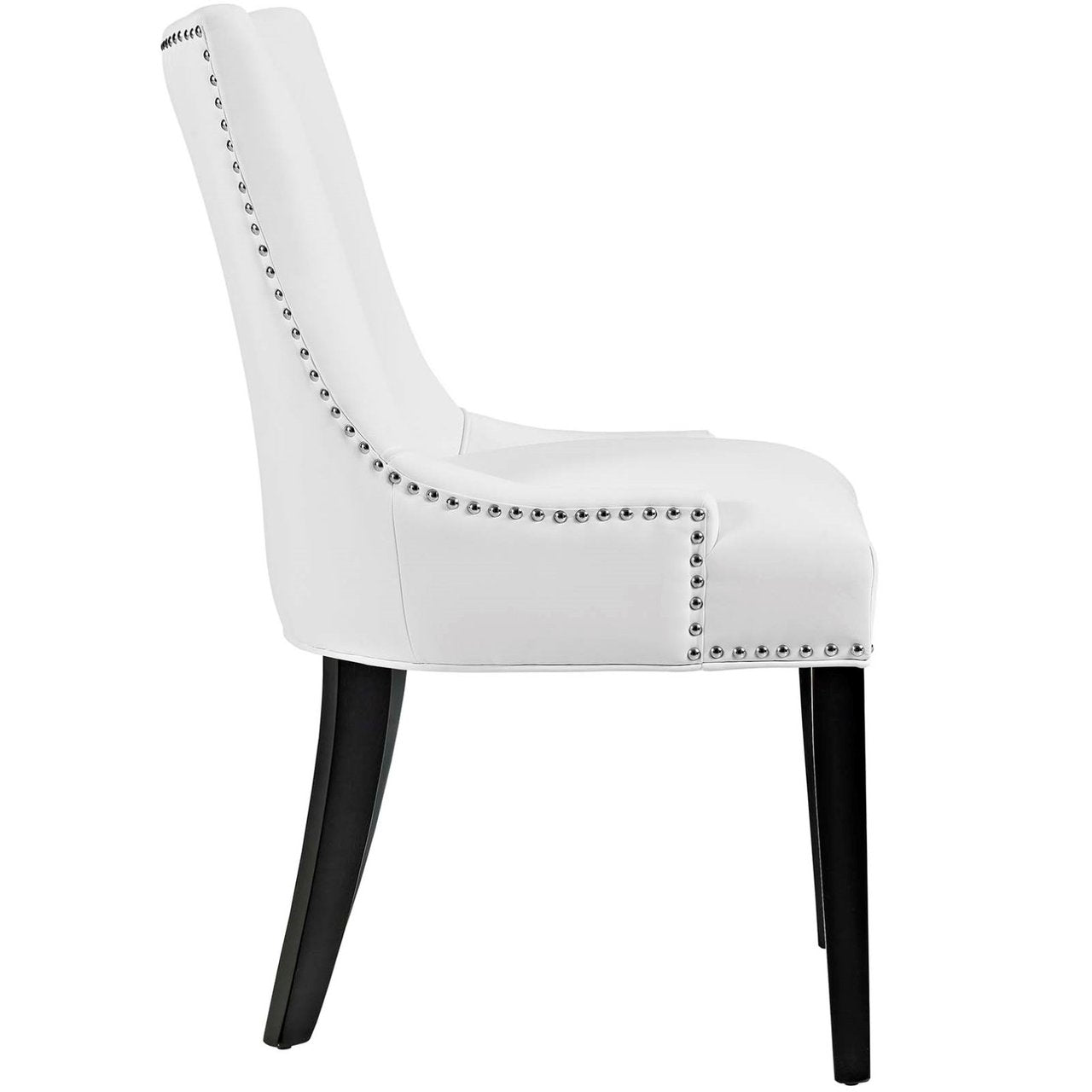 Marquis Faux Leather Dining Chair, White, Faux Leather 10761