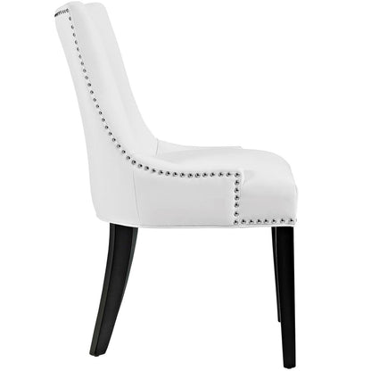 Marquis Faux Leather Dining Chair, White, Faux Leather 10761