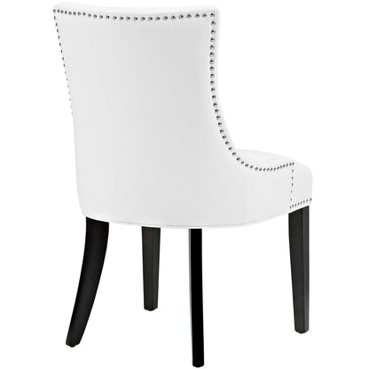 Marquis Faux Leather Dining Chair, White, Faux Leather 10761