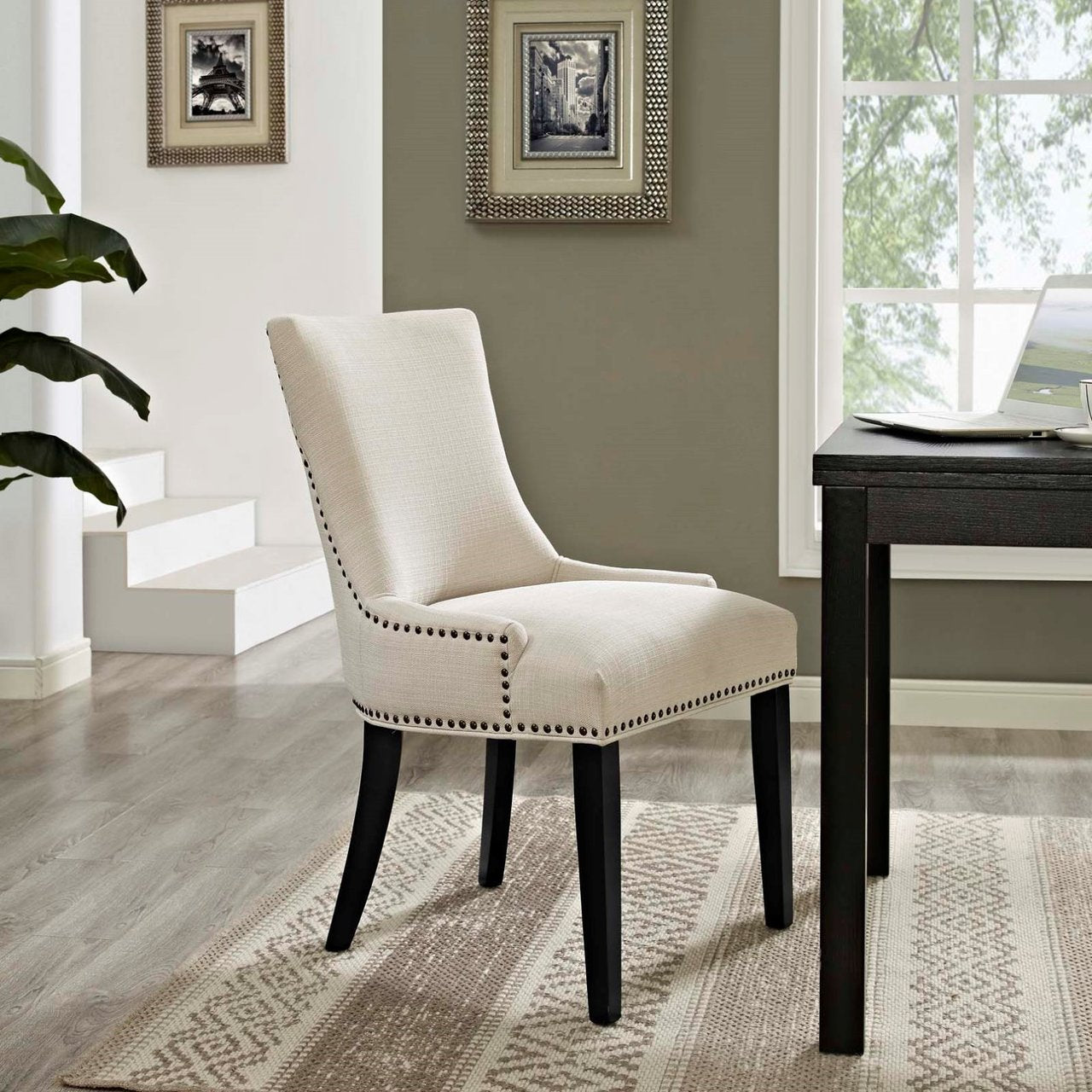 Marquis Fabric Dining Chair, Beige, Fabric 10763