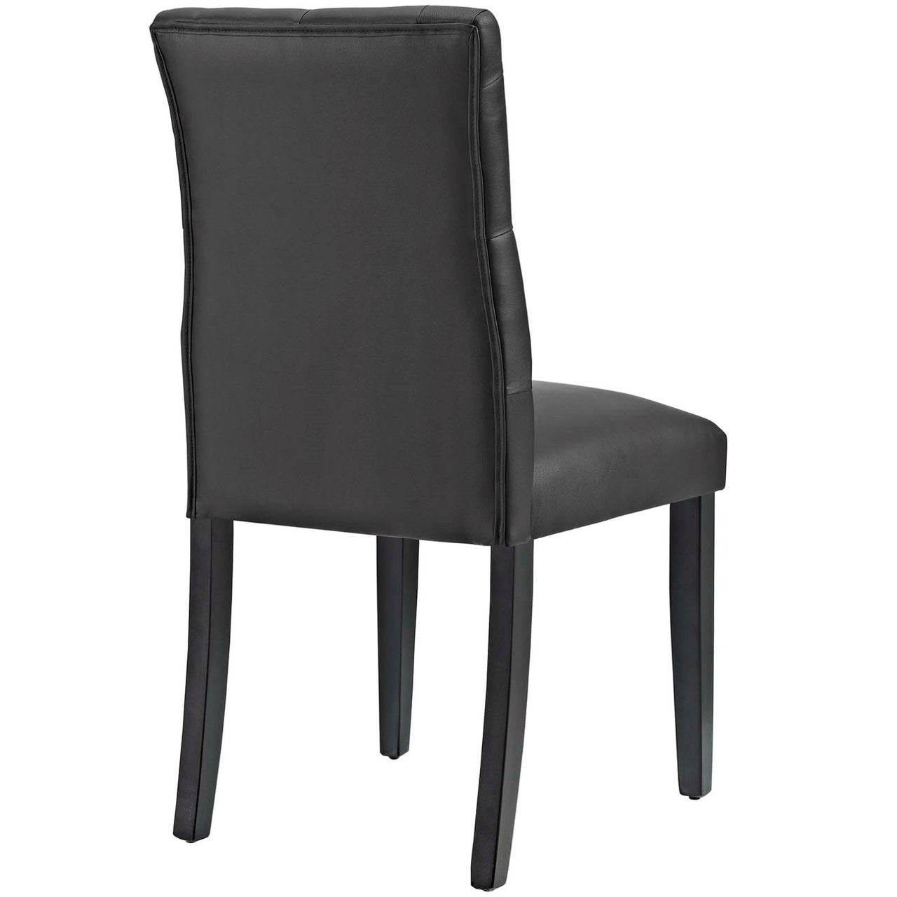 Duchess Vinyl Dining Chair, Black, Faux Leather 10773