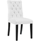 Duchess Vinyl Dining Chair, White, Faux Leather 10774