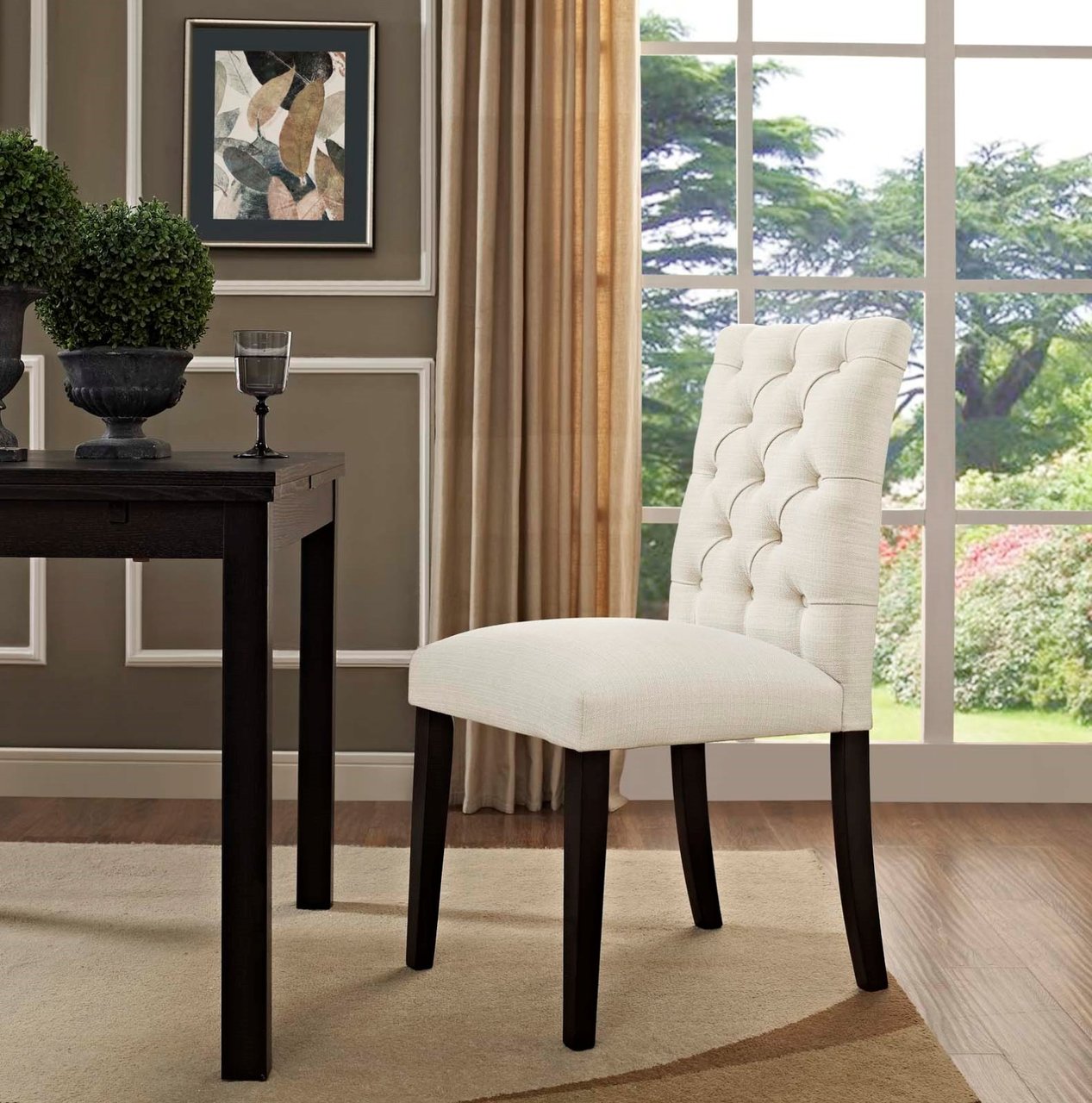 Duchess Fabric Dining Chair, Beige, Fabric 10776