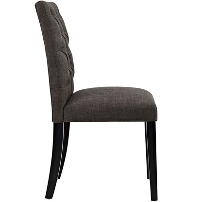 Duchess Fabric Dining Chair, Brown, Fabric 10777