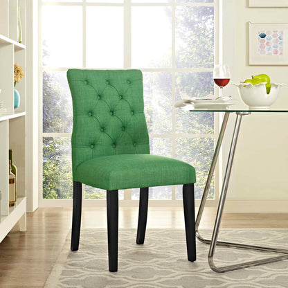 Duchess Fabric Dining Chair, Green, Fabric 10779