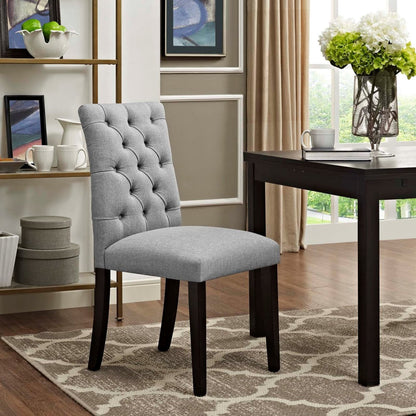 Duchess Fabric Dining Chair, Grey, Fabric 10782