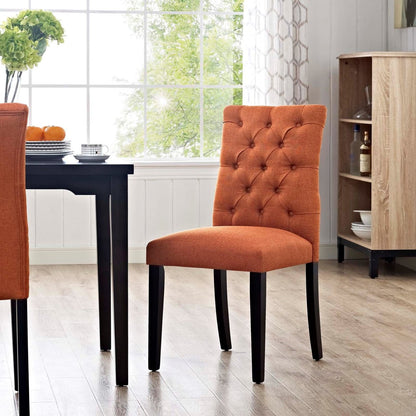 Duchess Fabric Dining Chair, Orange, Fabric 10783
