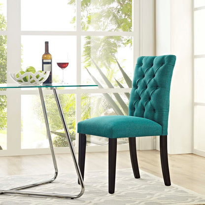 Duchess Fabric Dining Chair, Blue, Fabric 10784