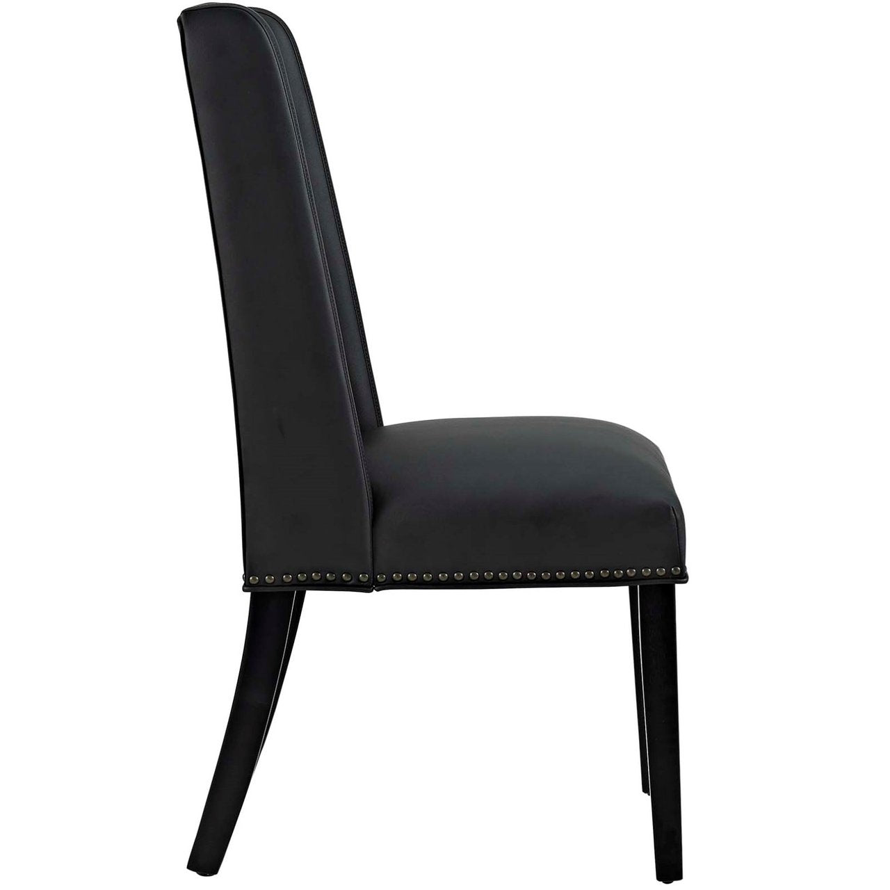 Baron Vinyl Dining Chair, Black, Faux Leather 10786