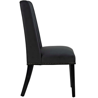 Baron Vinyl Dining Chair, Black, Faux Leather 10786