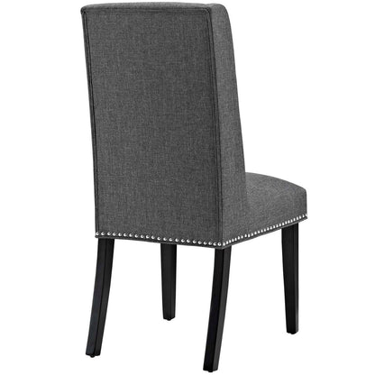 Baron Fabric Dining Chair, Grey, Fabric 10793